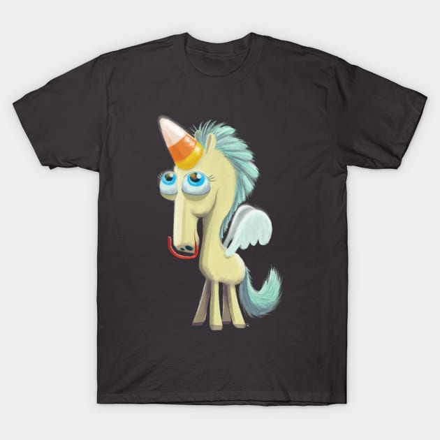 Studio Smush - The Candy Corn Unicorn T-Shirt by StudioSmush